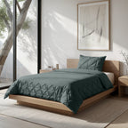 Border Pintuck Groen