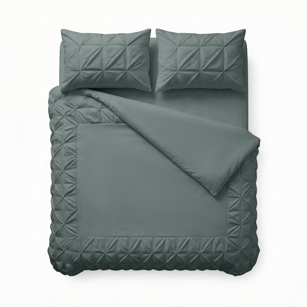 Border Pintuck Groen