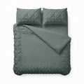Border Pintuck Groen