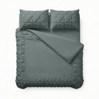 Border Pintuck Groen
