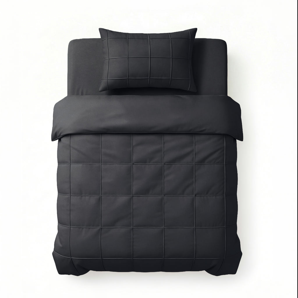 Check Pintuck Zwart