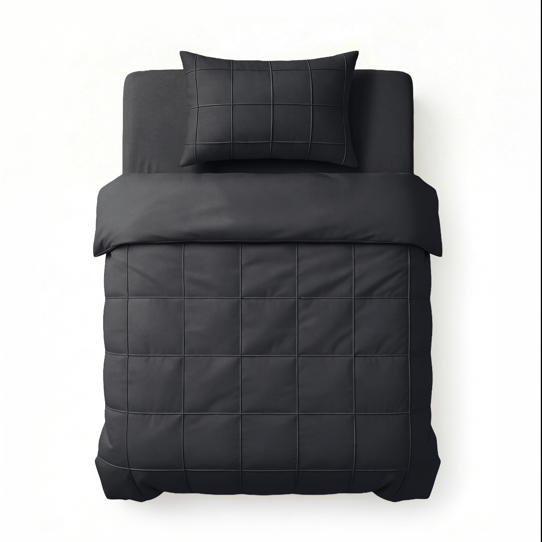 Check Pintuck Zwart