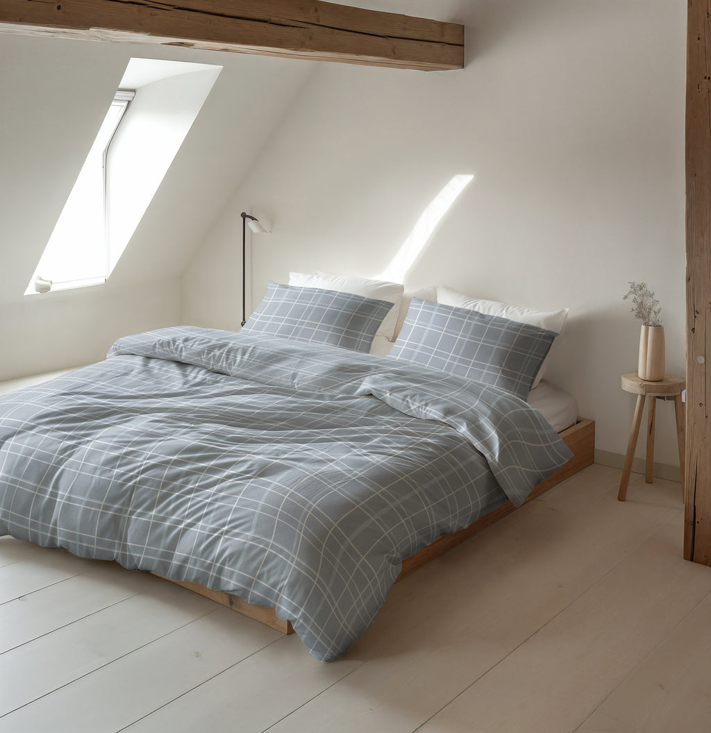 Flanel Seva Blauw