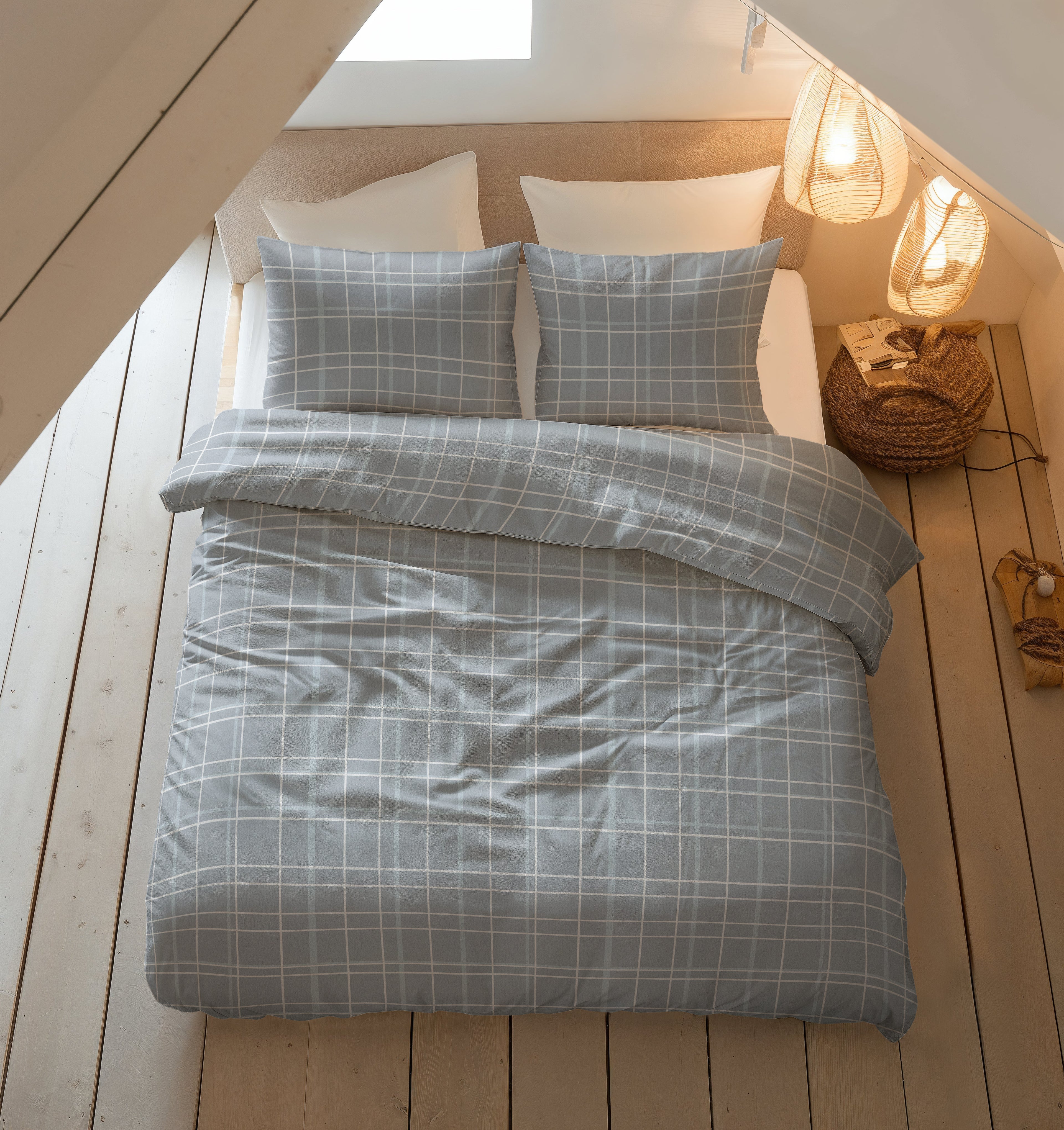 Flanel Seva Blauw