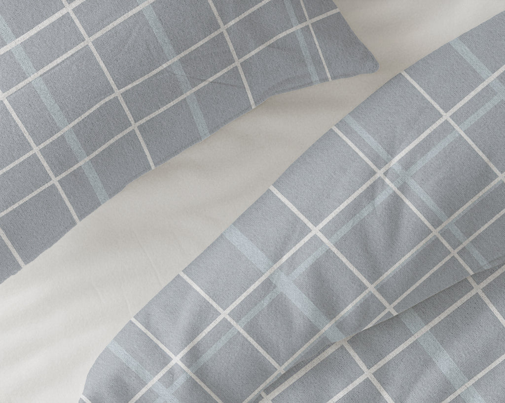 Flanel Seva Blauw