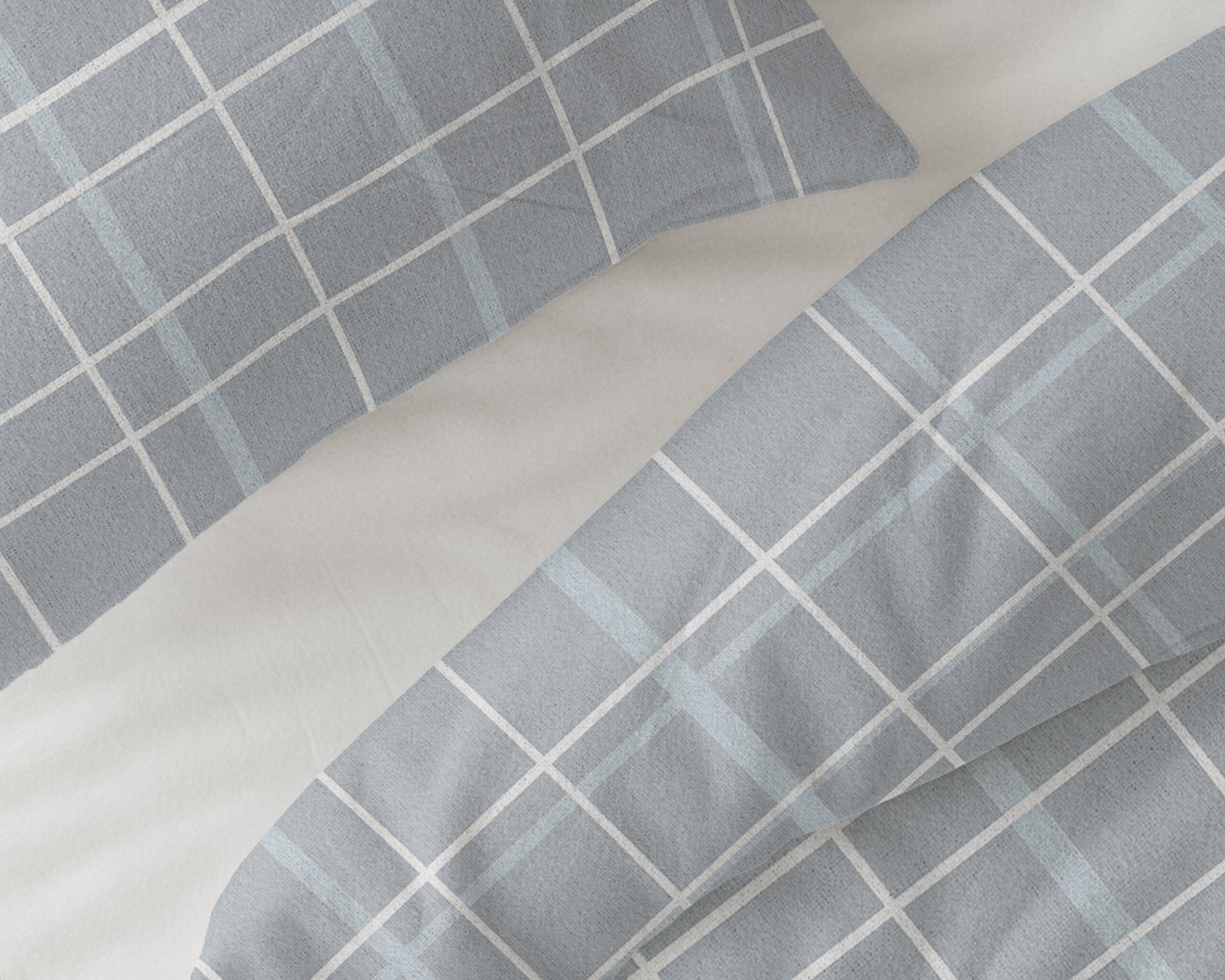 Flanel Seva Blauw