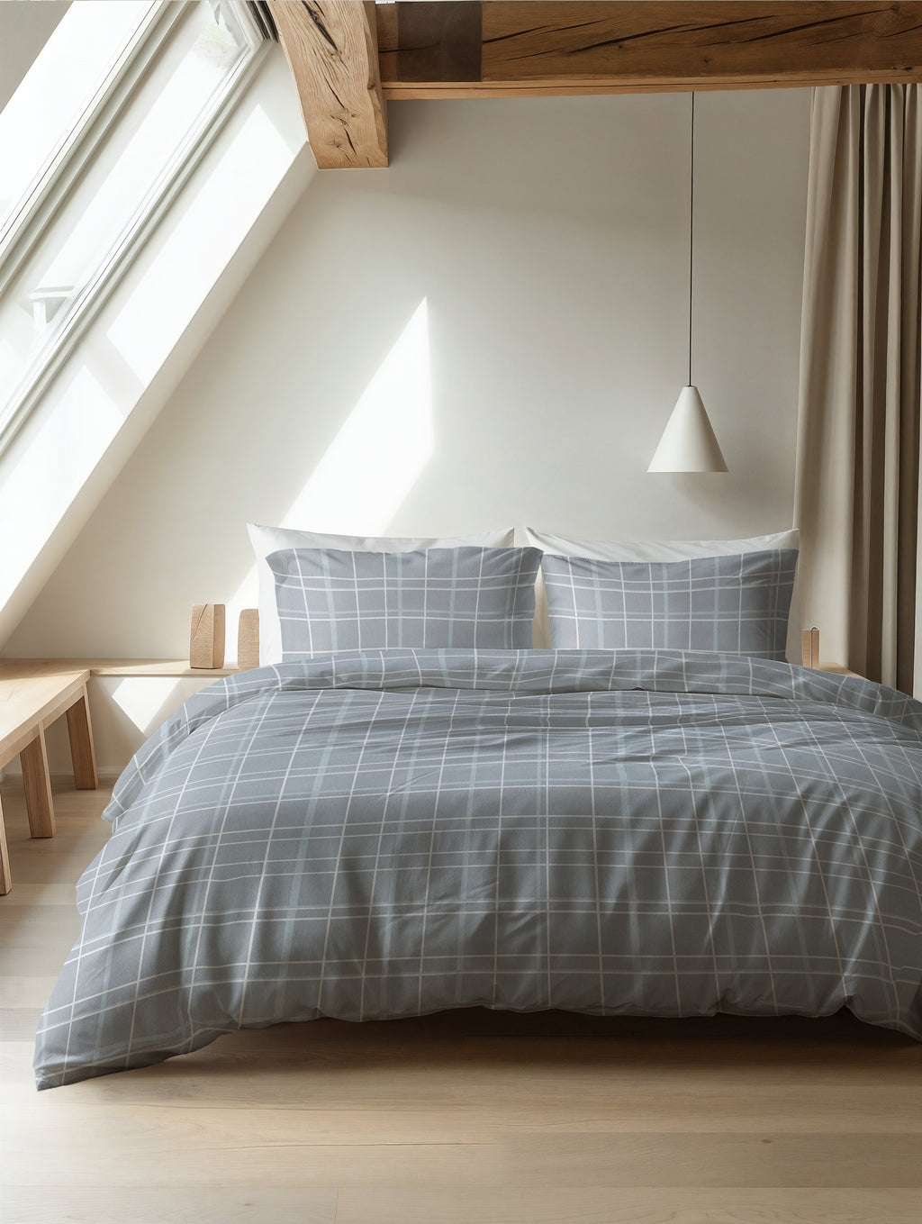 Flanel Seva Blauw