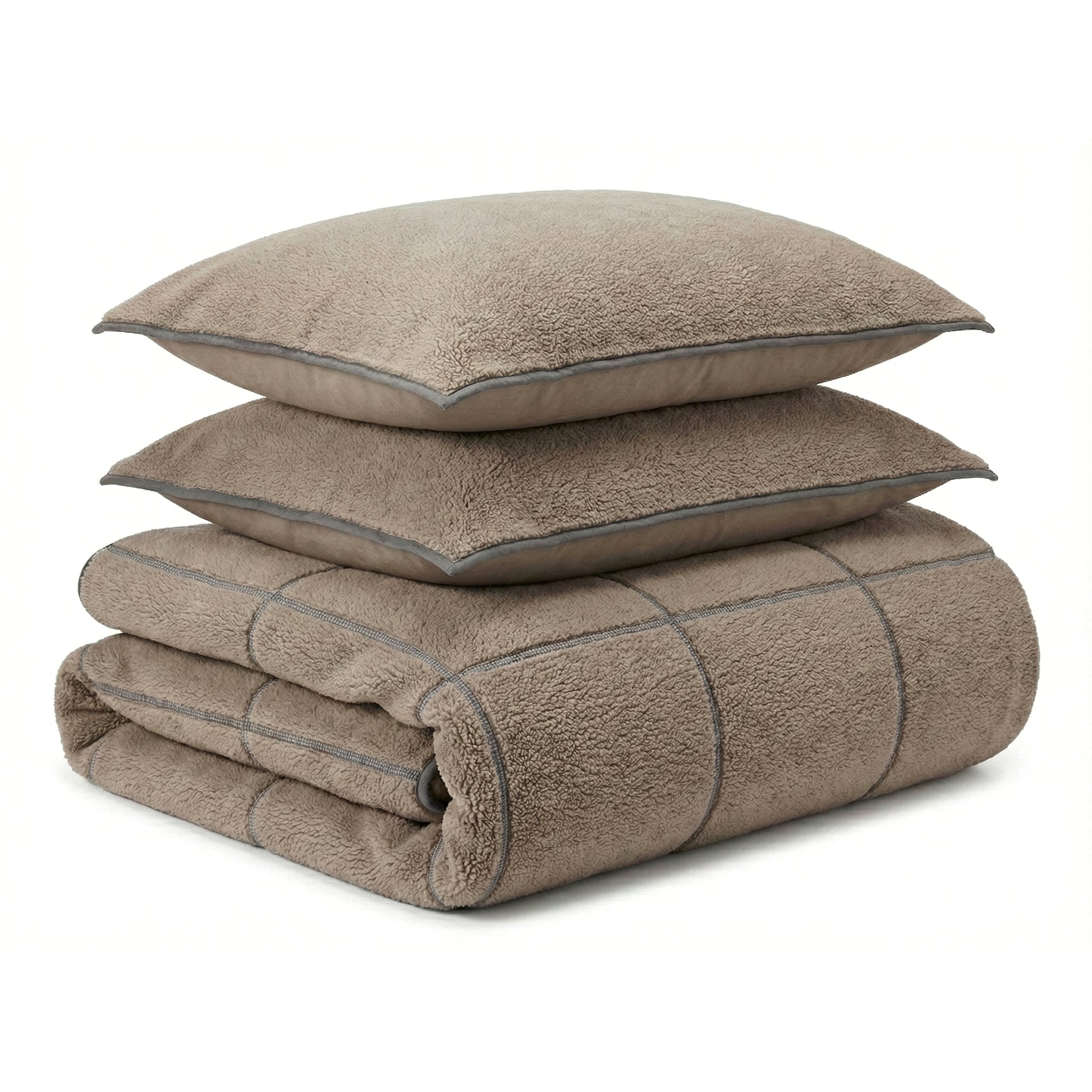 Teddy Trim Donker Taupe