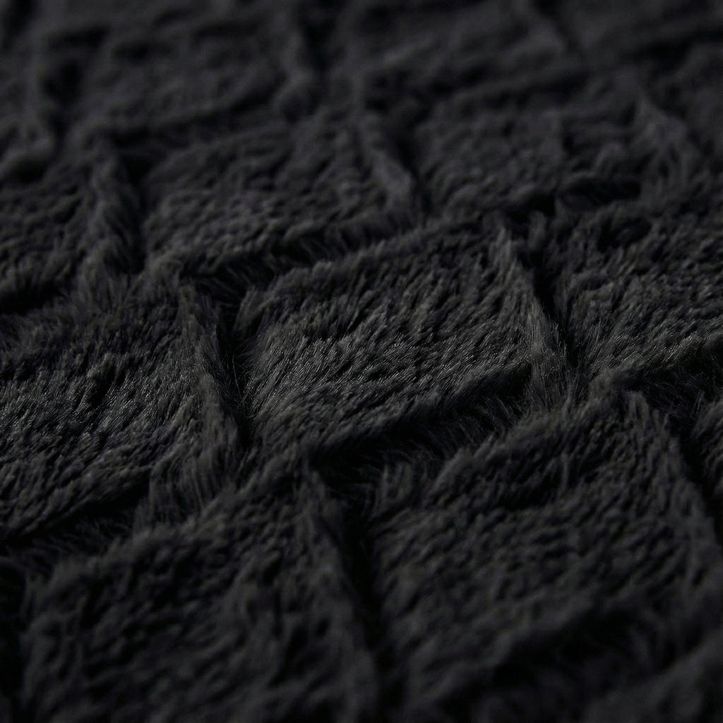 Faux Fur Syon Zwart