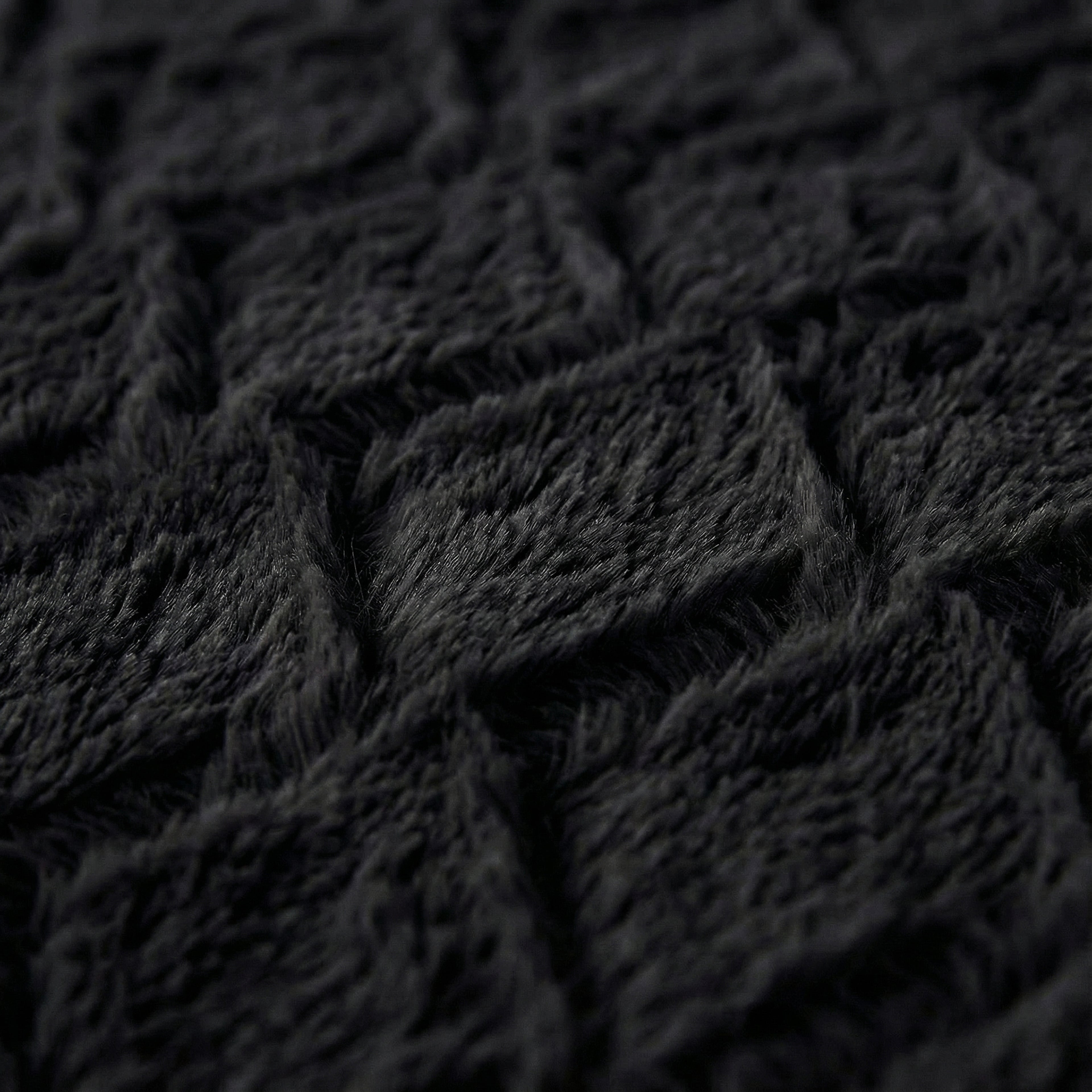 Faux Fur Syon Zwart