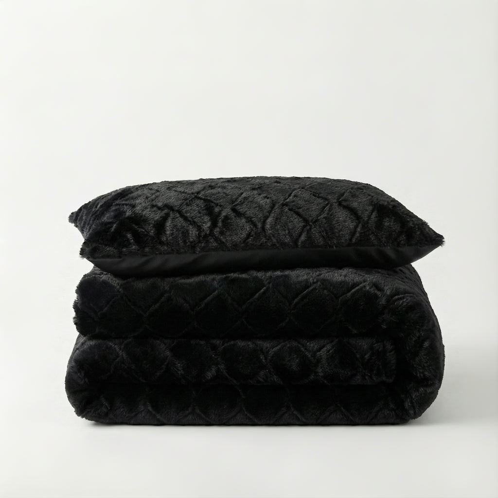 Faux Fur Syon Zwart