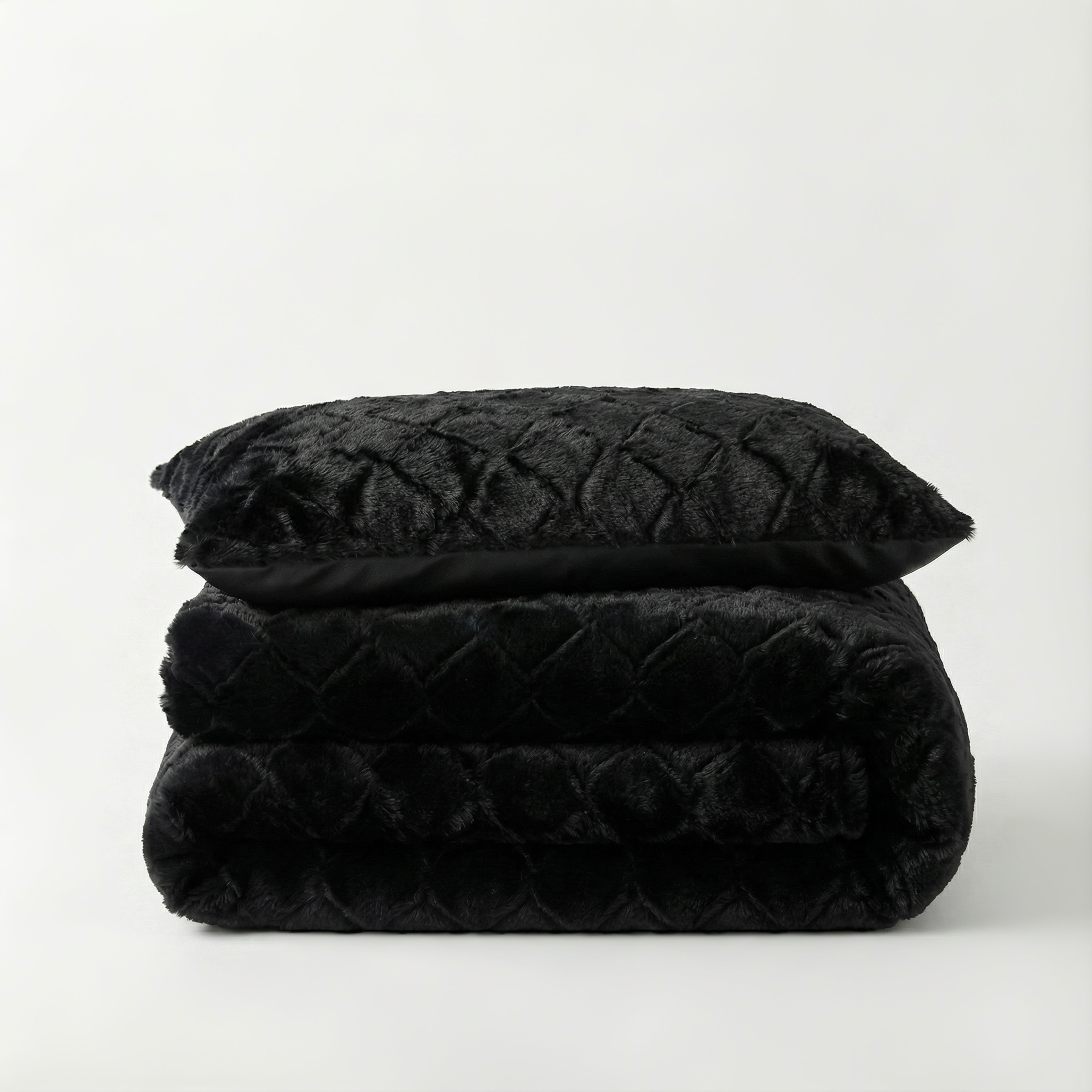 Faux Fur Syon Zwart
