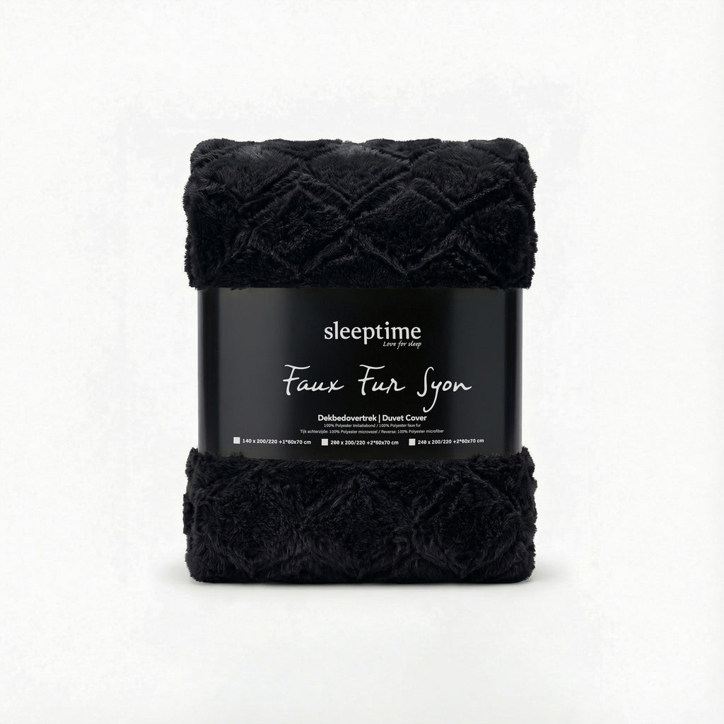 Faux Fur Syon Zwart
