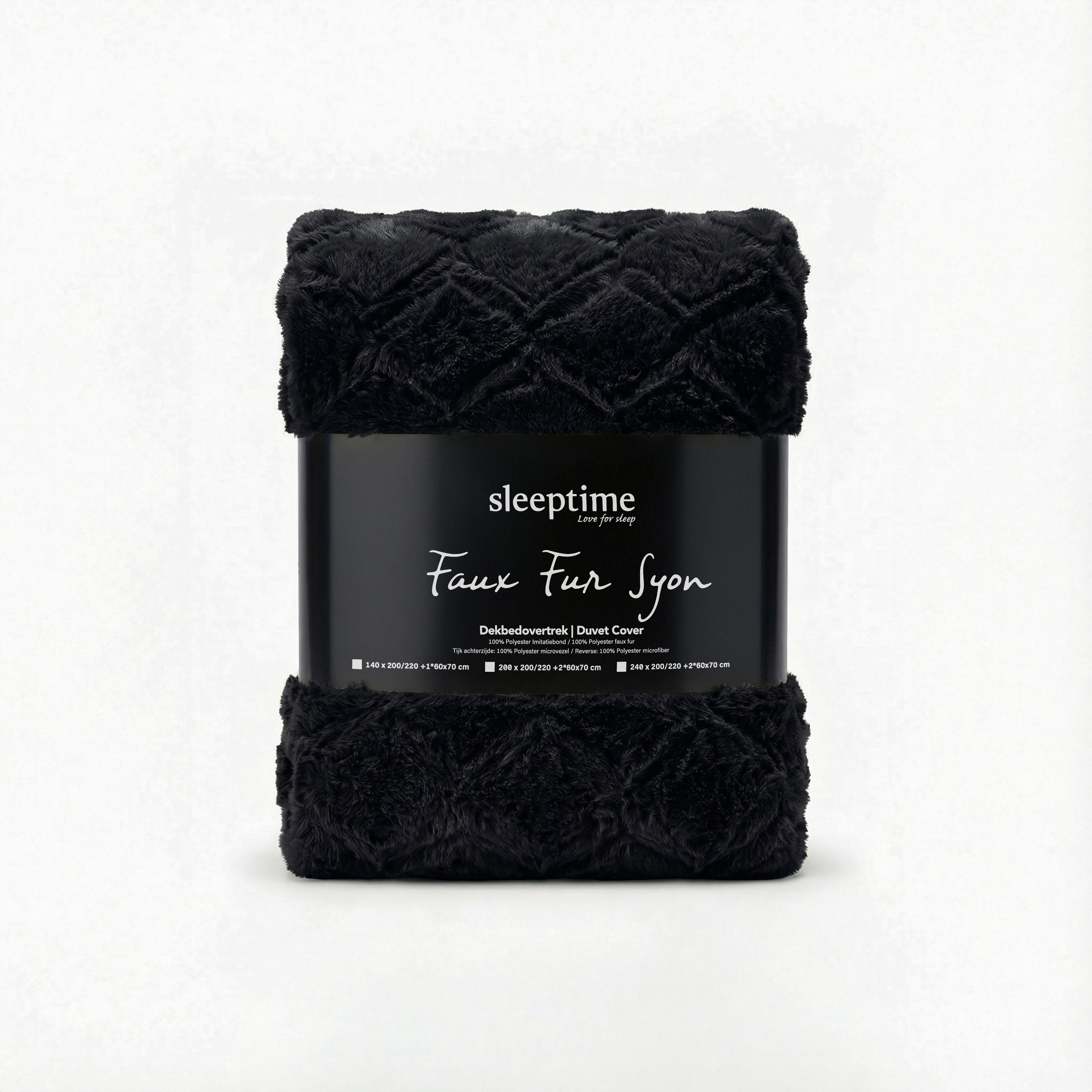 Faux Fur Syon Zwart