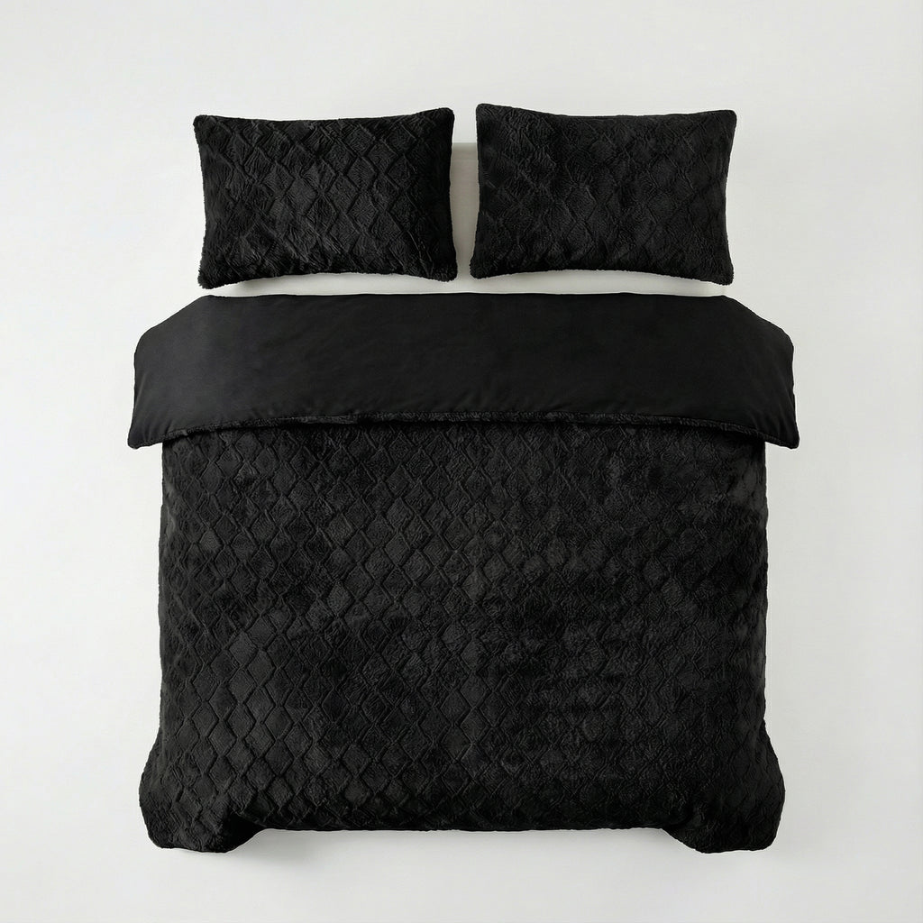 Faux Fur Syon Zwart