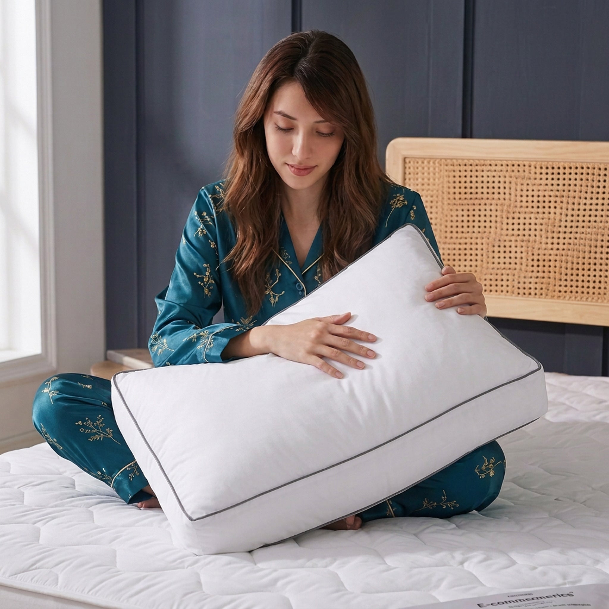 2Pack Kussens Box Cotton 50 x 60 x 10