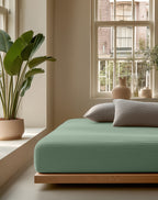 Mousseline Hoeslaken Groen