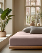 Mousseline Hoeslaken Blush Roze