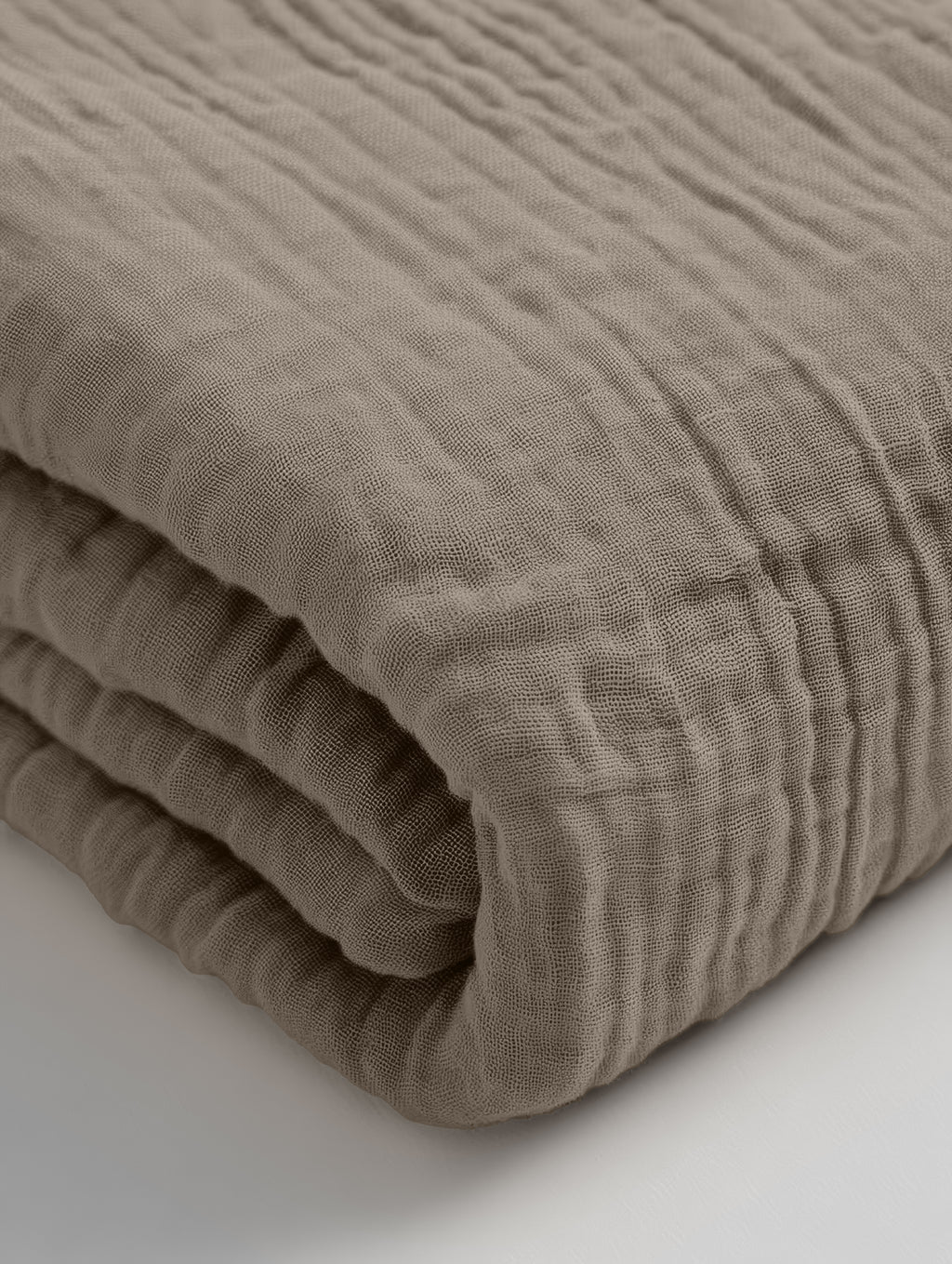 Mousseline Hoeslaken Taupe