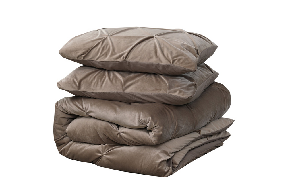 Velvet Pintuck Taupe