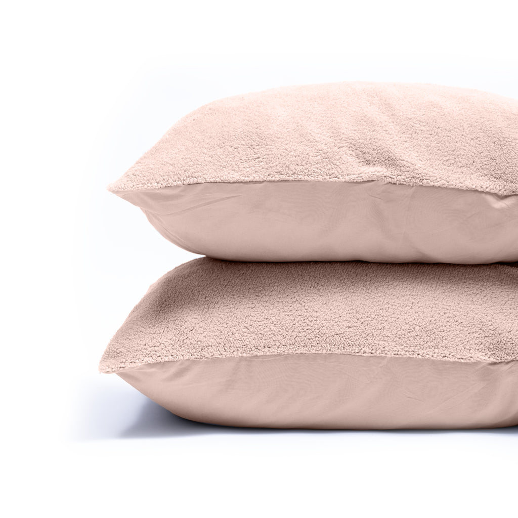 Teddy kussenslopen 2pack Roze 60 x 70