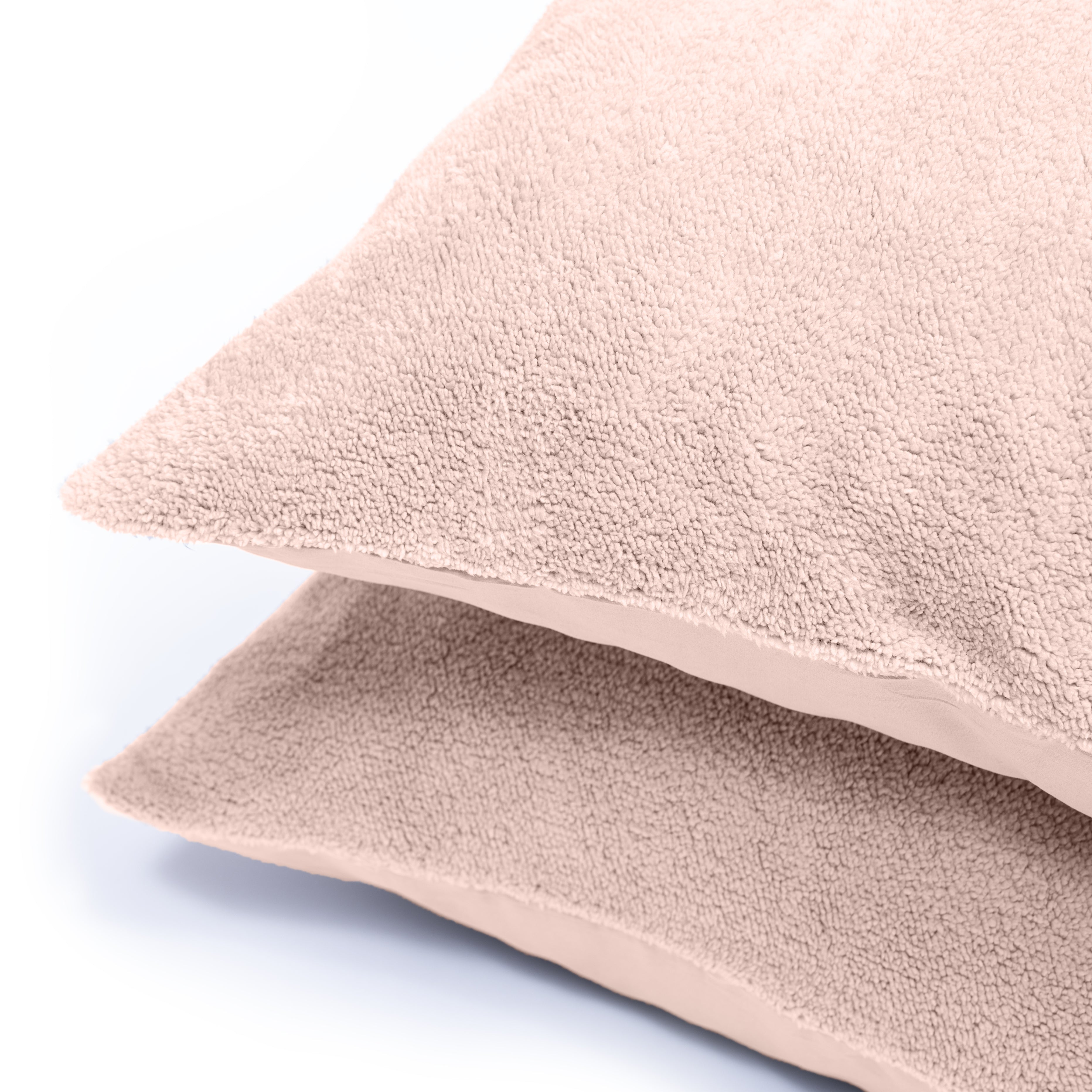 Teddy kussenslopen 2pack Roze 60 x 70