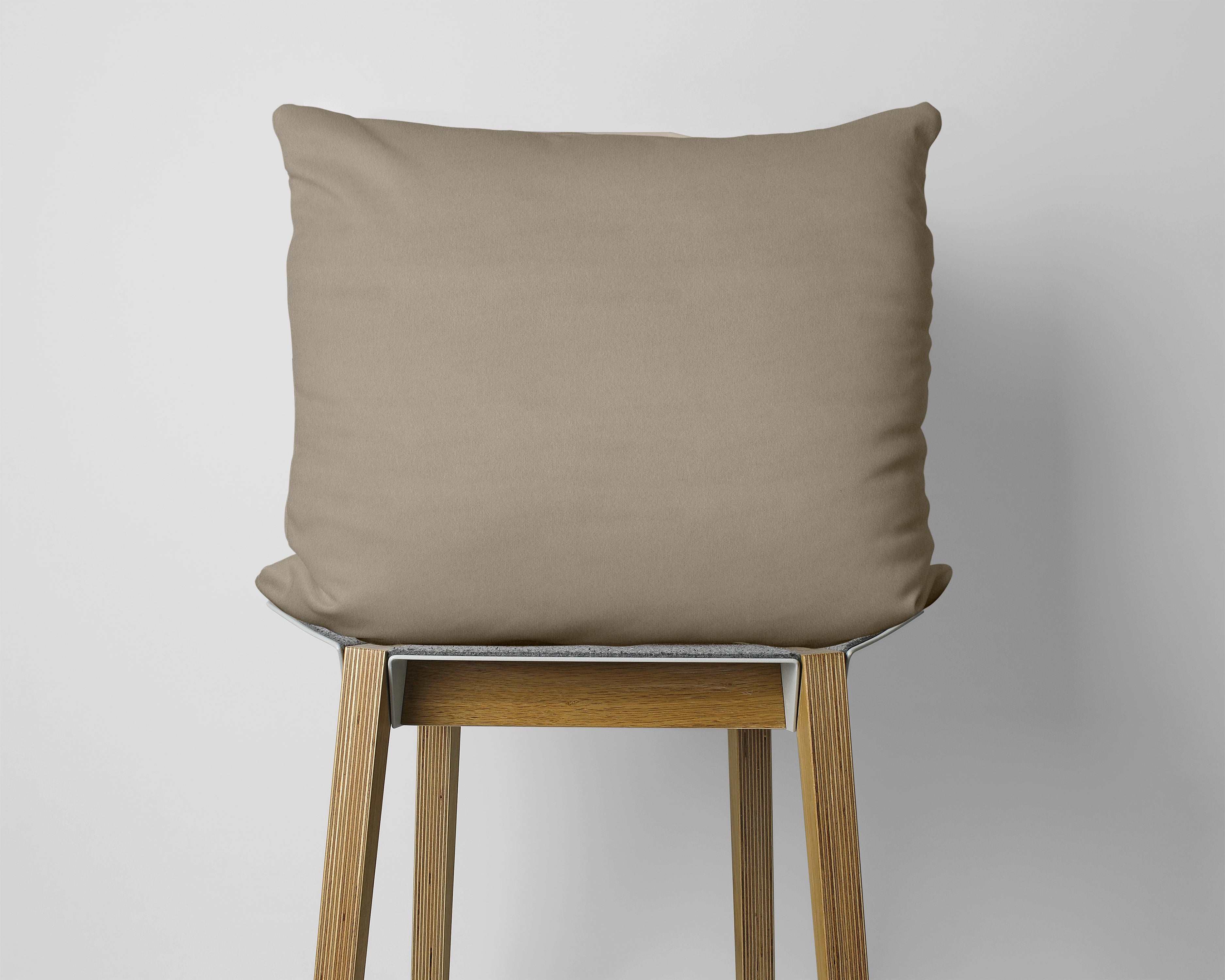 Flanel 2 in 1 Kussenslopen Taupe 60 x 70